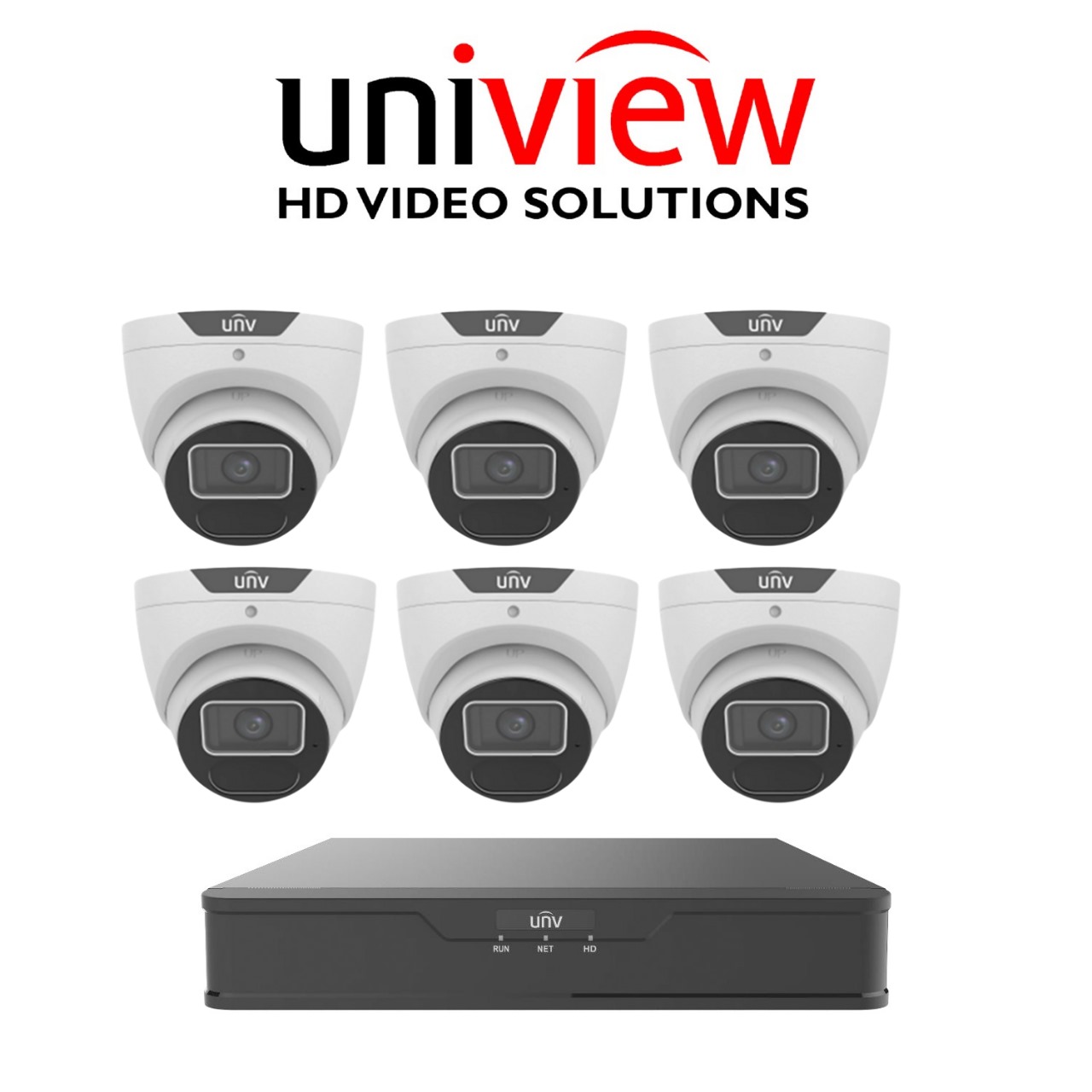 Uniview 6MP 6 Camera IP CCTV Camera Installation