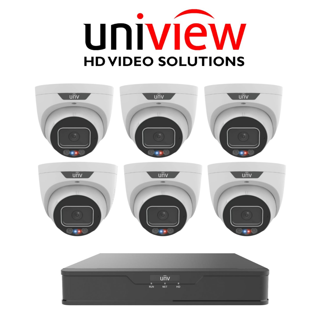 Uniview Tri-Guard 4 Camera IP CCTV kit